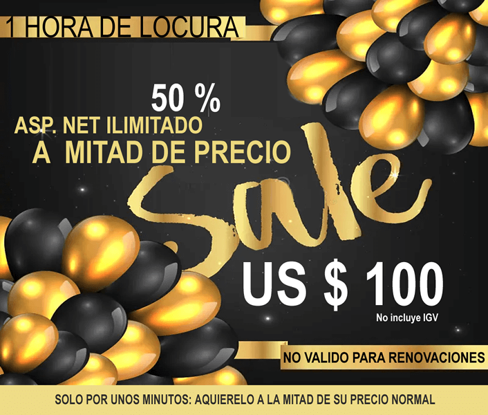 descuento asp net 50% off